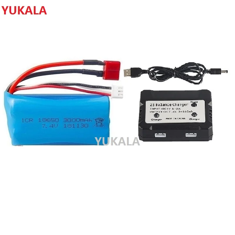 Литий-полимерный аккумулятор 18650 7 4 V 3000MAH