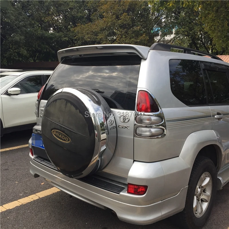 

For Toyota Land Cruiser Prado FJ120 4000 2700 Spoiler 03-09 ABS Plastic Rear Roof Spoiler Wing Trunk Lip Boot Cover Car Styling