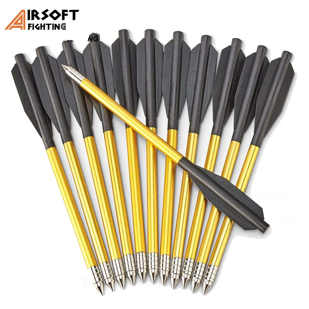 

60 шт./упак. открытый Стрельба Охота Алюминий советы болт 6.5 "Длина стрелка Стрельба из лука Спорт 50 фунтов/80 фунтов арбалет точная Arrow