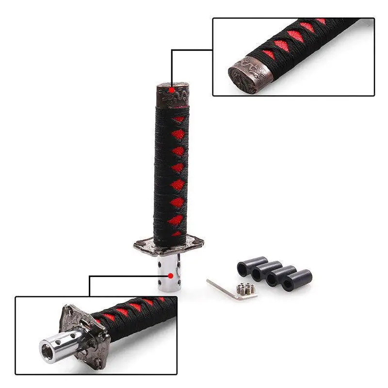 15 см Универсальный меч самурая Шестерни Ручка рычага переключения с Установка