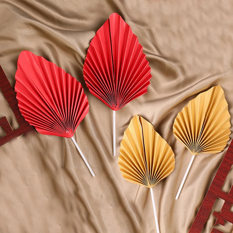 2 шт./компл. искусственная ладонь украшение на день рождения пальмовое копье