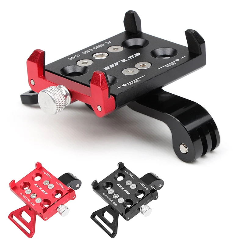 

GUB Universal Bicycle Phone Holder Aluminum GPS 3.5"-7.15" Smartphone Support Multifunctional MTB Bike Phone Light Mount Holder