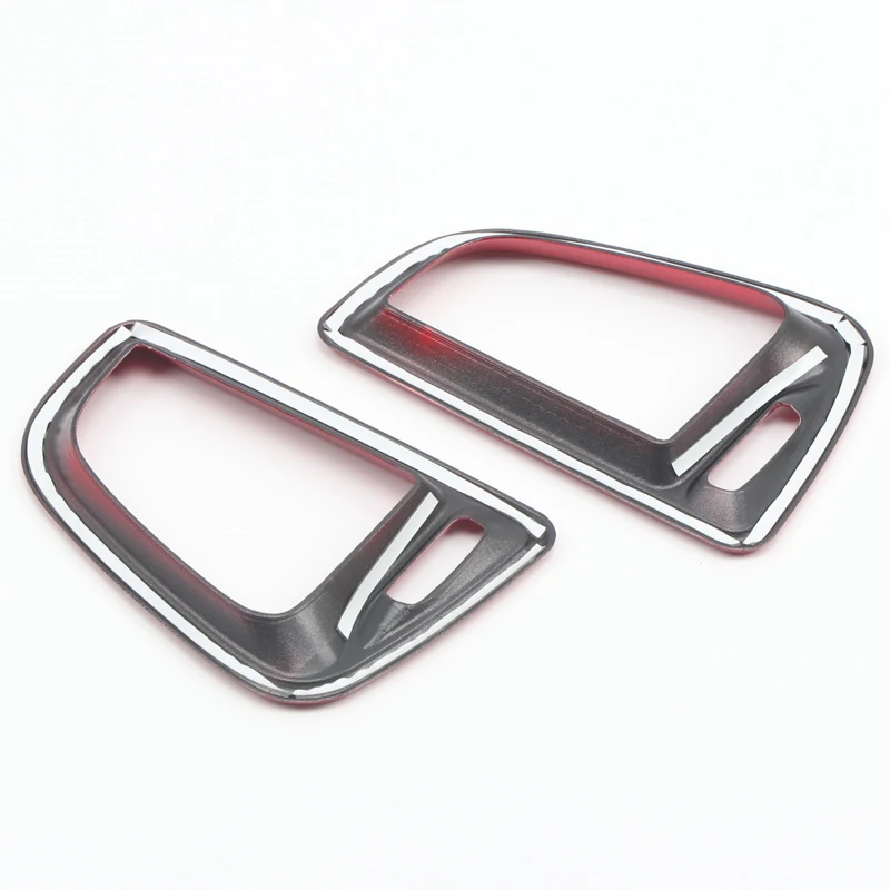 

Fit for Dodge Challenger 2015-2019 ABS Carbon/Red Color Middle Console Air Vent Outlet Cover Trim 2pcs Car Interior Accessories