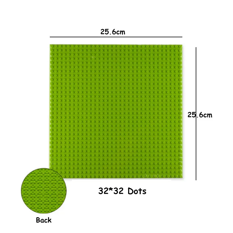 10 Colors 32*32 Dots High-Quality Double-sided Classic Baseplates Accessories DIY Building Blocks Bricks Base Plate for kid toys | Игрушки и