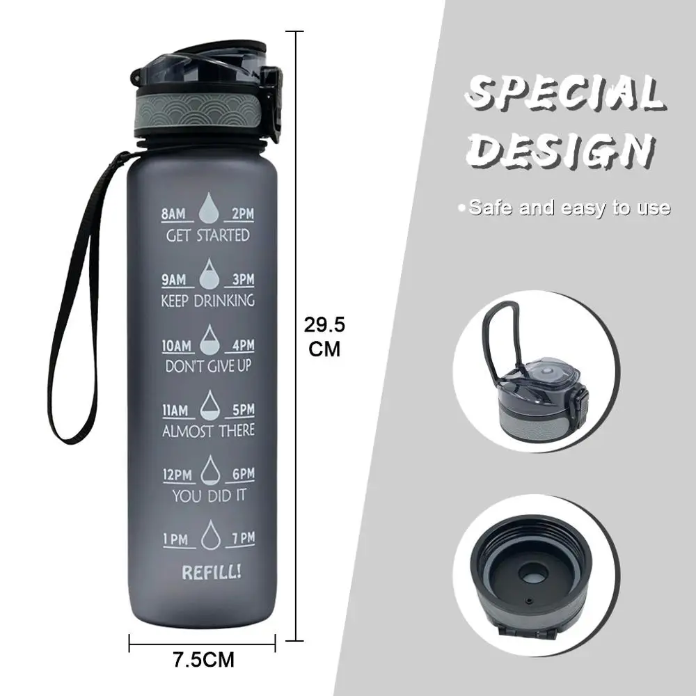 Спортивная бутылка с градиентной датой 1 шт. электрический чайник таймером