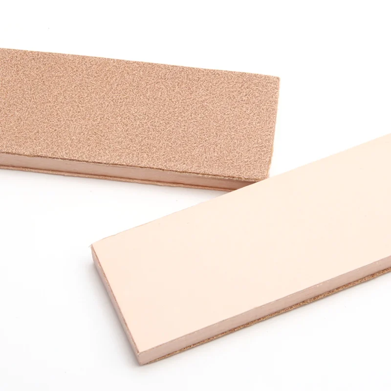 Кожаный точильный ремень с деревянной ручкой ручная работа полировальная доска