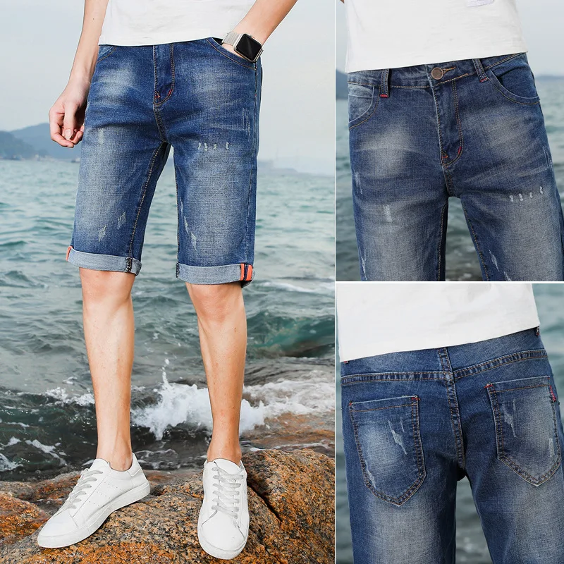 Мужские джинсовые шорты с дырками и котом пляжные Maillot De Bain Homme 5 шт. 2020|Плавки