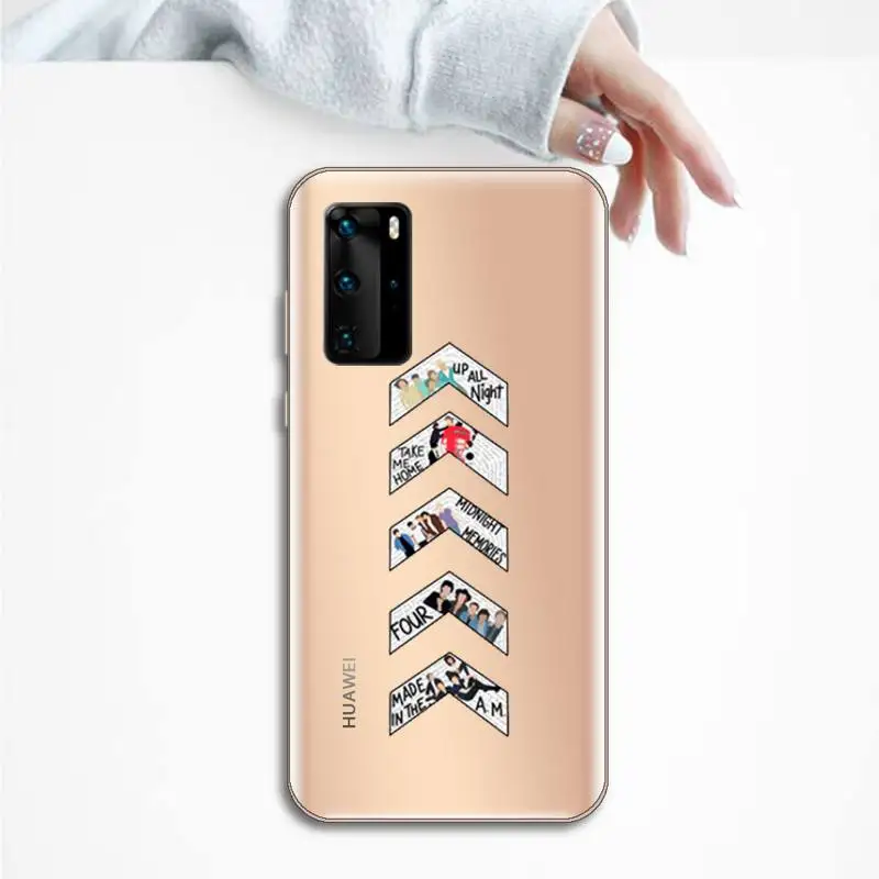 

Harry Styles One Direction band Phone Case Transparent for Huawei P honor 8 10i 20 30 40 smart 2019