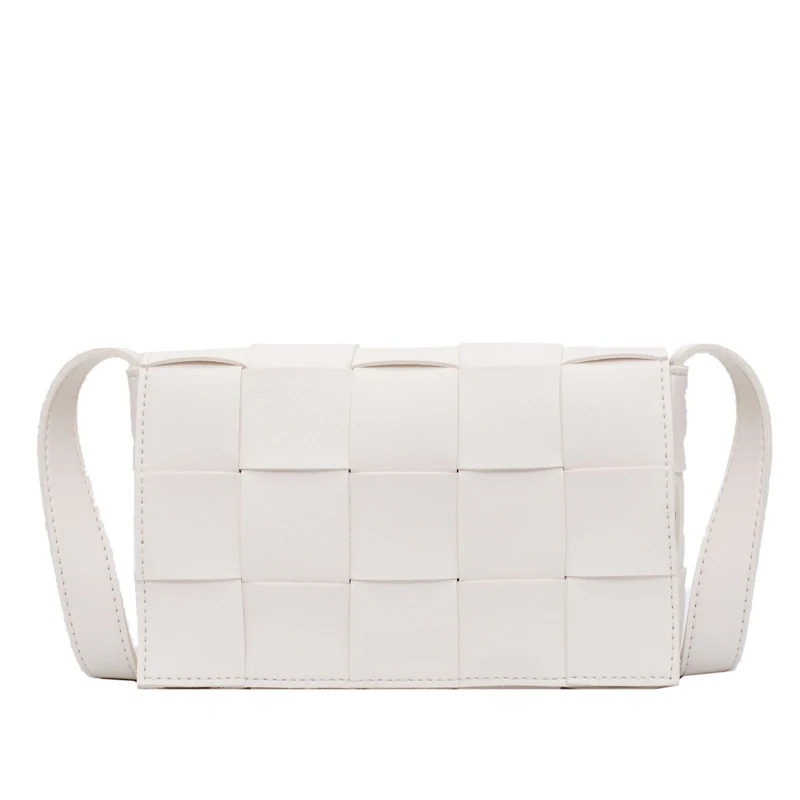 

Weave PU Leather Crossbody Bags For Women 2020 Solid Color Shoulder Bag Female Handbags and Purses Lady Travel Bag