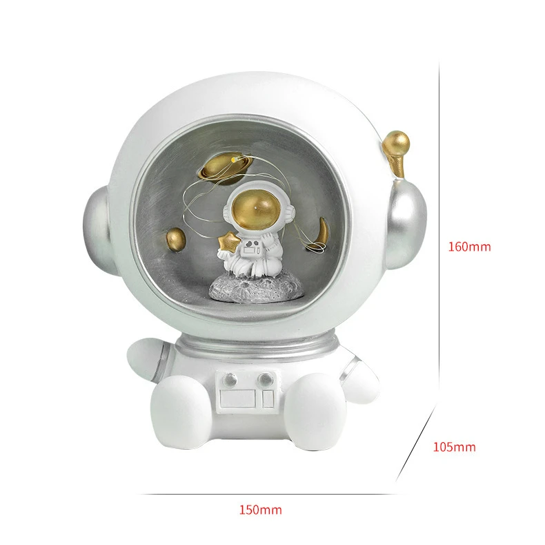 

Resin Night Light Astronaut Creative Night Lamp Home Decor Light Spaceman Piggy Bank Light for Children Baby Kids Gift