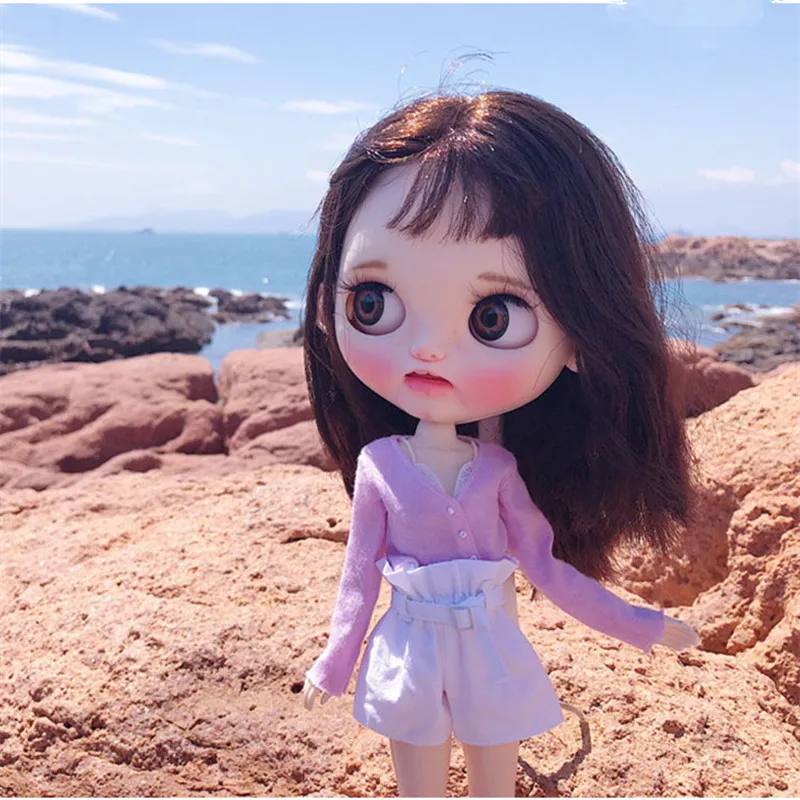 Blyth жилет BJD короткий наряд для куклы 1/6 Одежда кукол (подходит Azone MMK Ob Kurhn jerfish Pullip