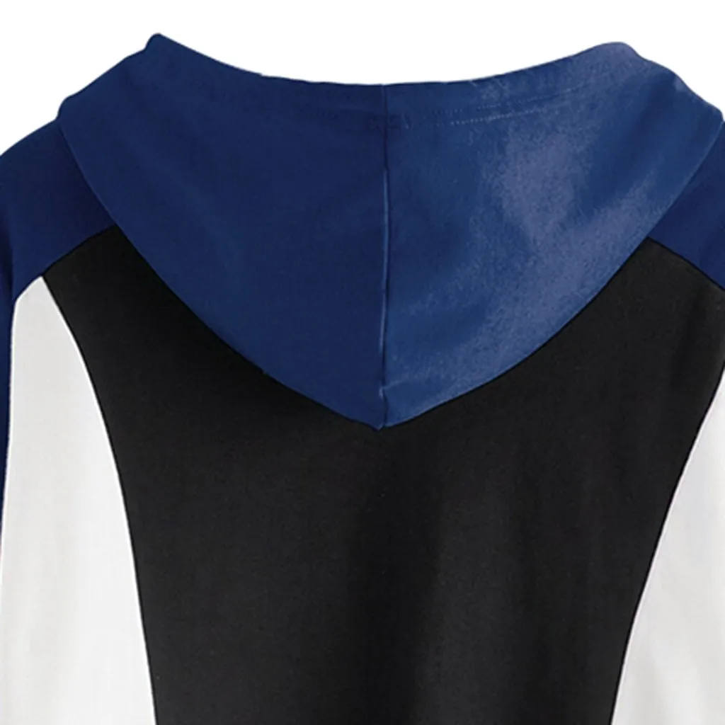 Куртки женские с длинным рукавом лоскутные тонкие облегающие костюмы капюшоном