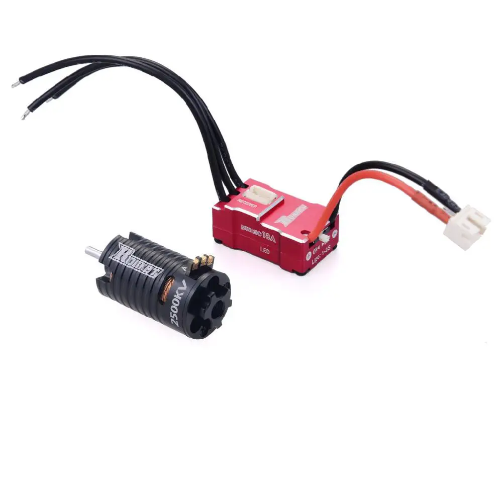 Мотор с 18A ESC для Kyosho Mr03 Atomic DRZ 1/24 1/28 RC Car Rocket MINI 1/32 2500KV 3500KV 5500KV 7500KV 9500KV|Детали и