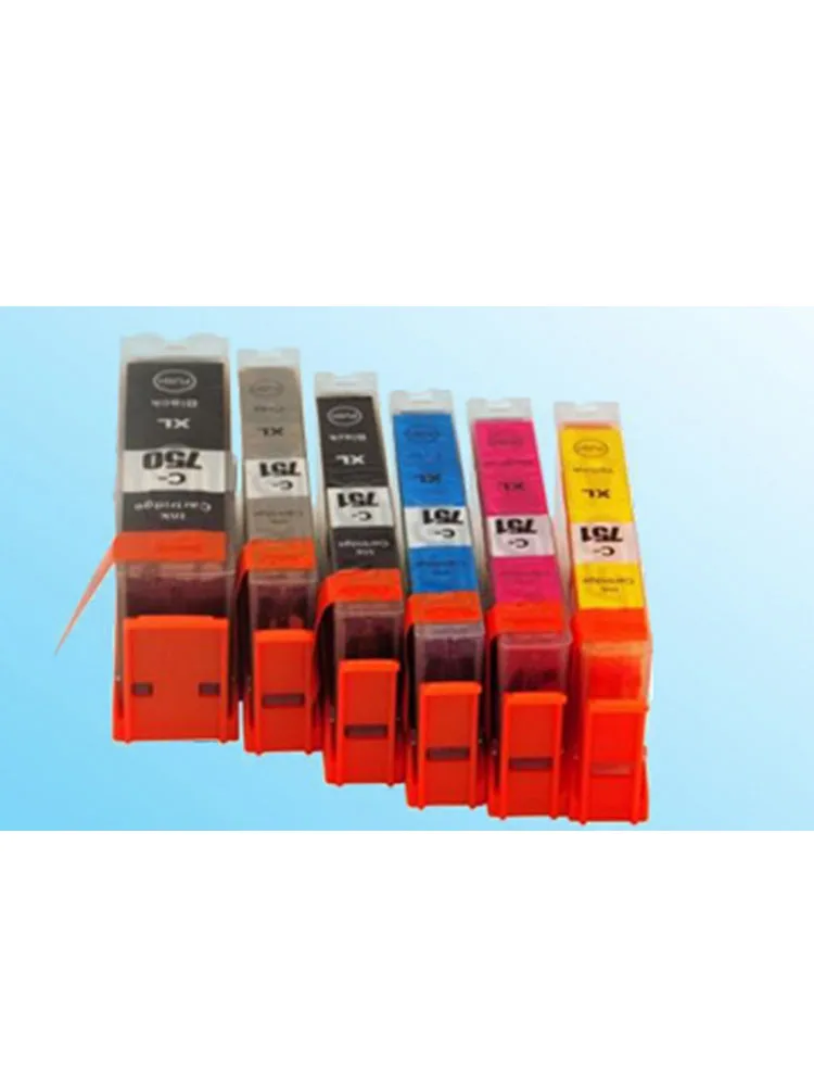 Картридж для принтера PIXMA MG5470 MG6370 IP7270 6 шт. PGI750 CLI751 PGI 750 | Компьютеры и офис