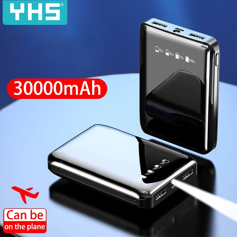 30000 мАч mi ni power Bank Dual USB mi power Bank для Xiao mi iPhone 6 7 8 X быстрое зарядное устройство с двумя портами Usb внешний аккумулятор портативный