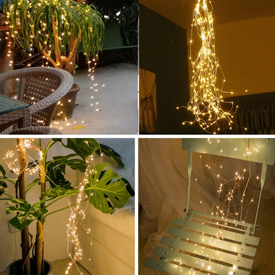 СВЕТОДИОДНАЯ Гирлянда Thrisdar на солнечной батарее 30 х2 м 600