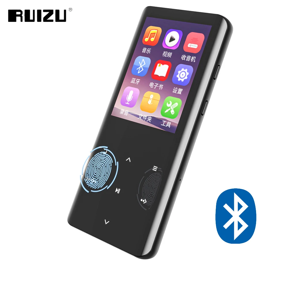 Mp3-плеер RUIZU D18 с Bluetooth Hi-Fi плеер без потерь Портативный аудиоплеер 32 Гб динамиком