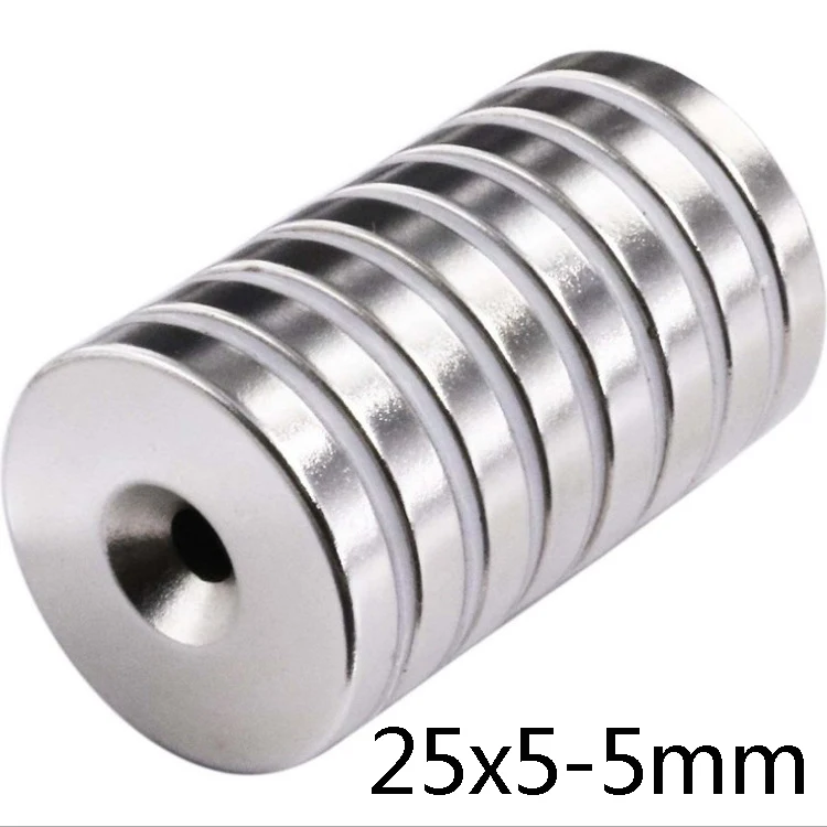 

10/20/30 шт., Магниты Неодимовые с потайной головкой, 25x5 мм
