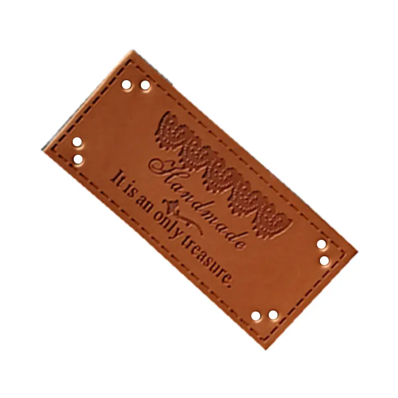 Hand Made With Lace Side Leather Labels Treasure Letters Handwork Sewing Tags For Shoes Jeans Brand Craft Accessories | Дом и сад