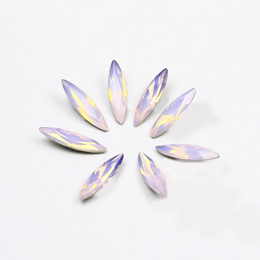 Розовый опал Stras стразы кристаллическое украшение конский глаз Pointback диамантами