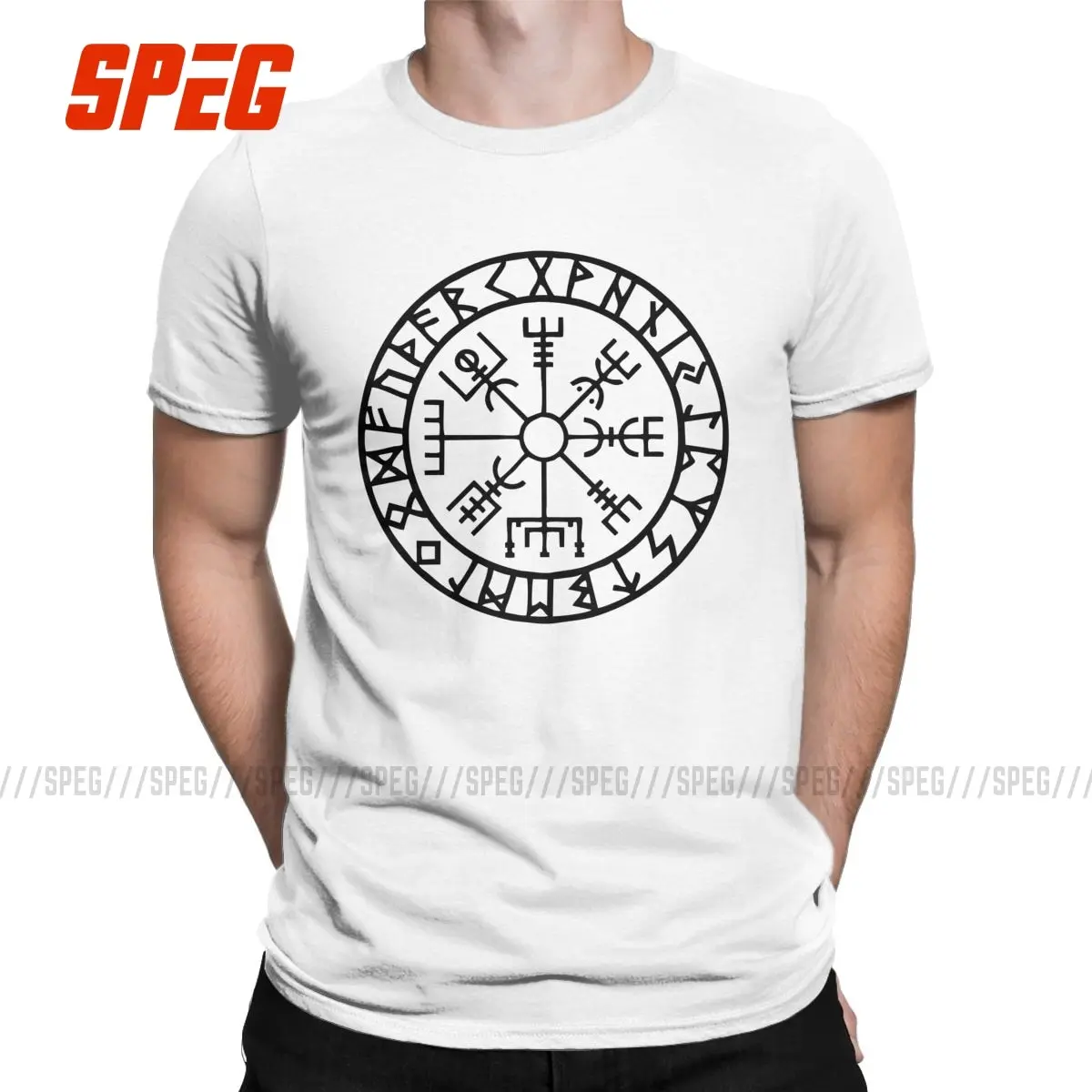 Мужские тройники Vegvisir Futhark Runes Navigator Viking Valhalla Odin мужские круглые шеи искусственные
