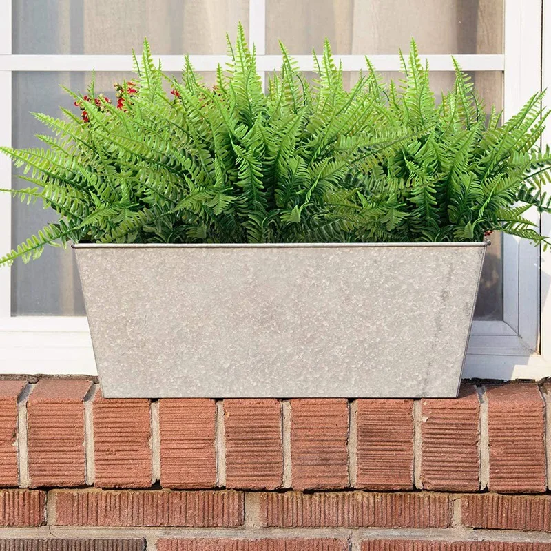 

12 Pack Artificial Plant Ferns Faux Ferns for Outdoor Indoor Artificial Plants Outside Home Garden Office Wedding Decor
