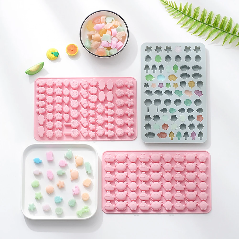 

Useful Animal Shape Molds Cartoon Funny Silicone Gummy Molds Candy Chocolate Bunny Geometry Animal Sea Fruit Ice Cube Moulds