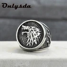 Onlysda Нержавеющаясталь в винтажном стиле Nordic волк Молот Тора норвежский викинг кольцо в стиле ретро панк ювелирные изделия человек любовь, ювелирное изделие, подарок OSR660