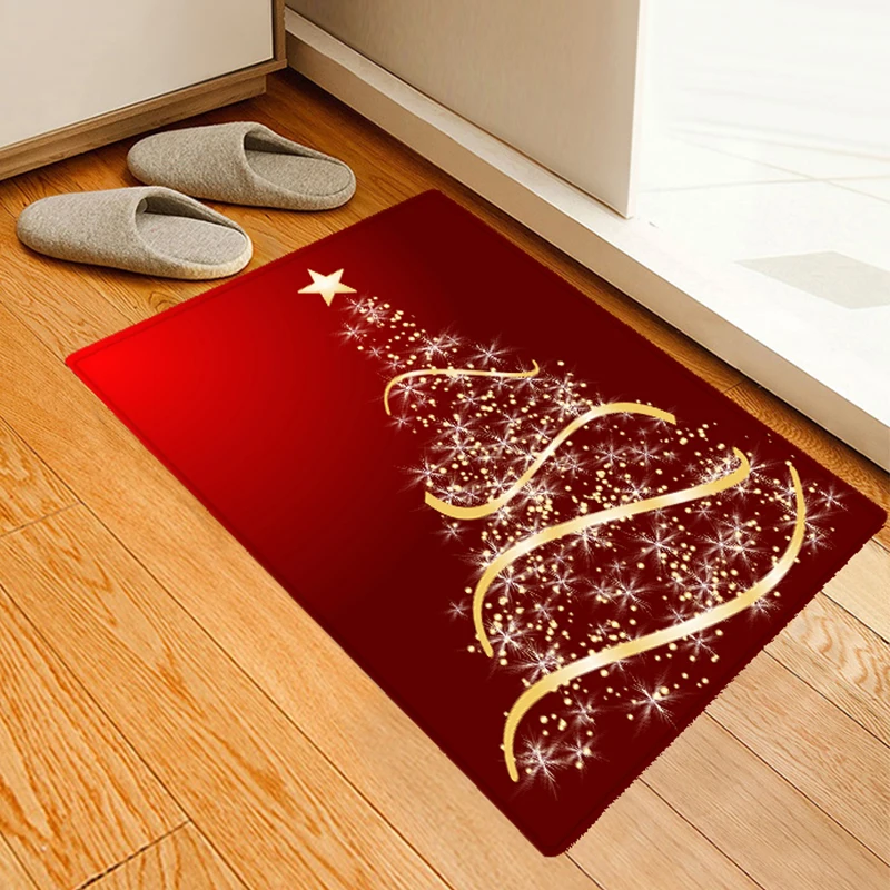 LANGRIA модный домашний декор с рисунком рождественской елки нескользящий коврик