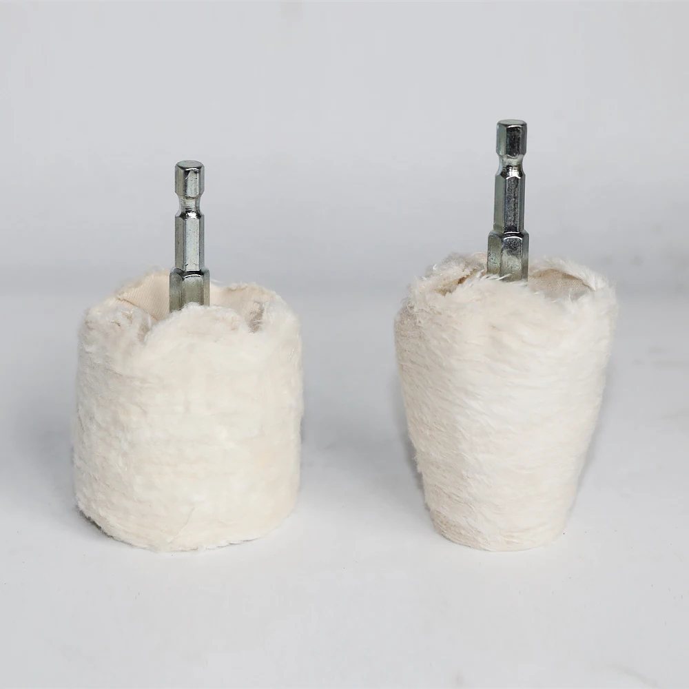 1pc 2''/3''/4'' Buffing Polishing Wheels Cotton Lint Cloth Metal Jewelry Mirror Wheel 1/4 Shank For Drill |
