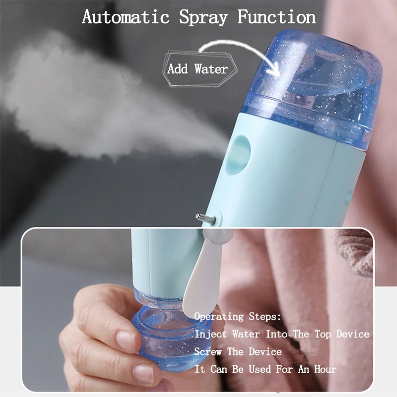 Отпариватель для лица 2 в 1 портативный ручной распылитель с функцией водяного