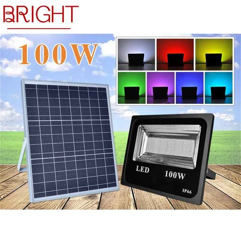 

BRIGHT Outdoor Solar Wall lights Contemporary Waterproof IP66 Lamp for Home Courtyard Garden Emergency