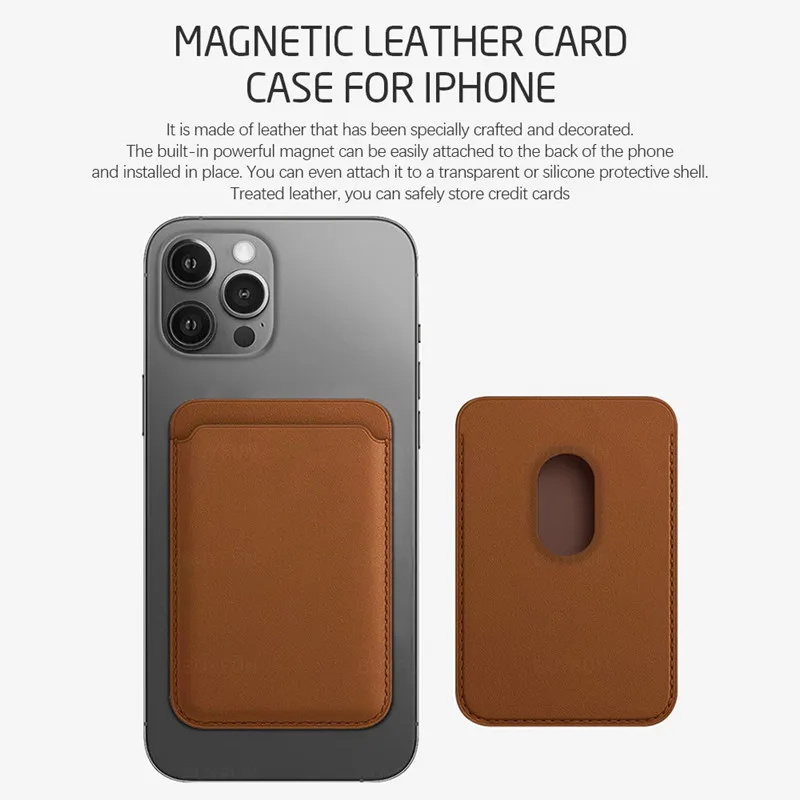 Защитный чехол Mac для iPhone 12 Pro Max 12Mini роскошный магнитный держатель карт Карманный