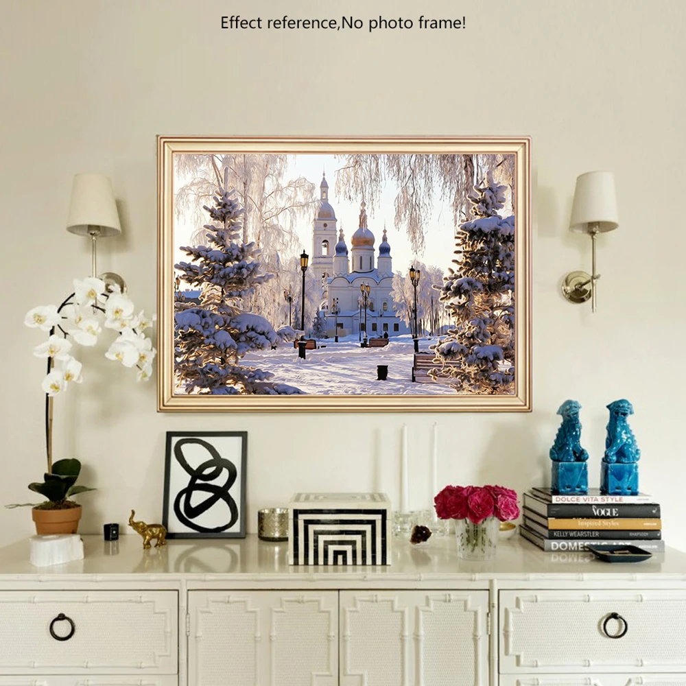 Алмазная вышивка пейзаж брильянтовая картина Стразы мозаика продажи полный