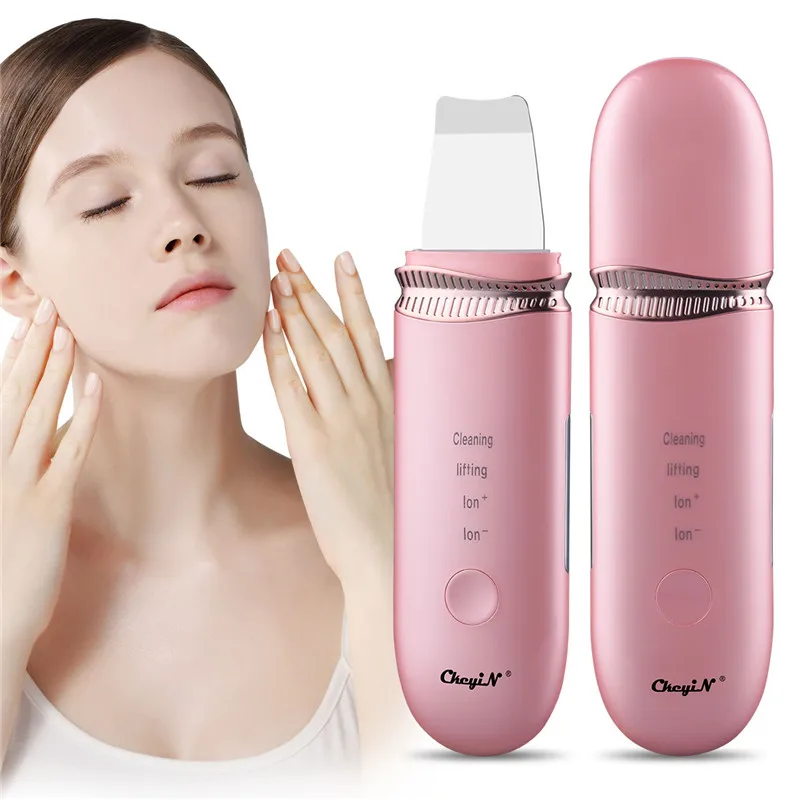

CkeyiN Professional Ultrasonic Skin Scrubber EMS Facial Peeling Scraper Blackhead Removal Face Lifting Anti Wrinkles Acne Pimple