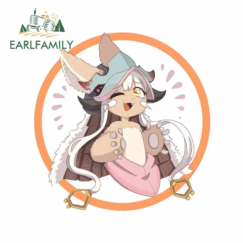 EARLFAMILY 13 см x 12 6 милые животные мехом африканского племени Графика виниловые