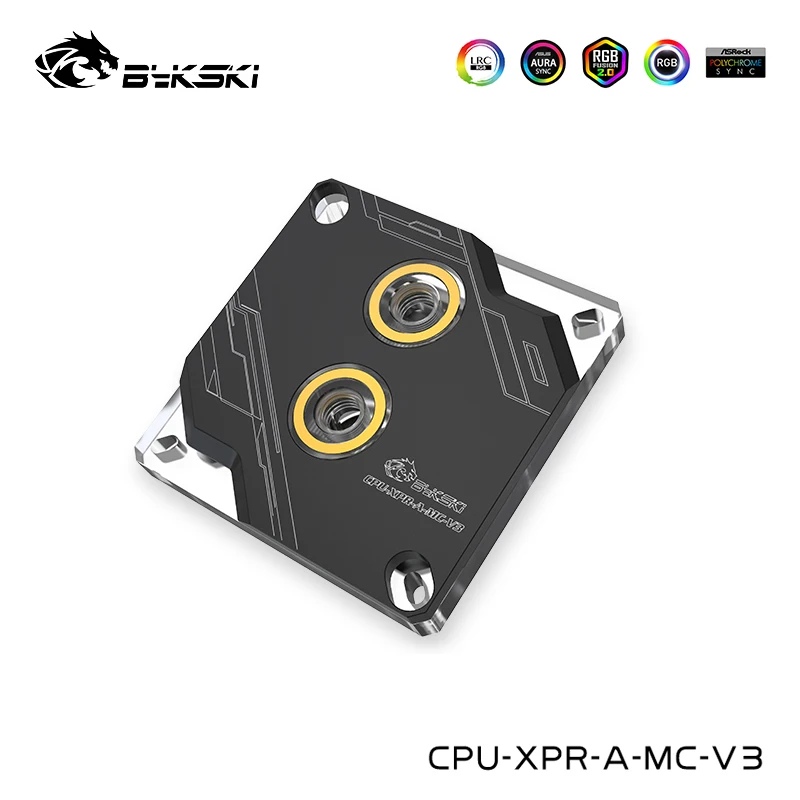 Bykski CPU Water Block For Intel LGA 1700 1200 115X X99 X299 I7 I9 Processor Cooler 5v 3pin 12v 4pin Black CPU-XPR-A-MC-V3 |