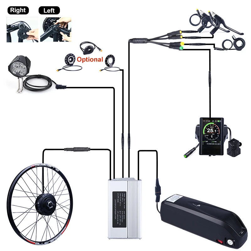 Bafang 48V 500W задний мотор эпицентра деятельности колеса электрические велосипедные