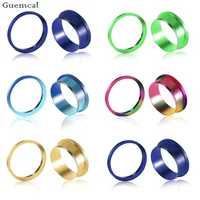 guemcal 2 5 25mm ear gauge plugs stainelss steel fit flesh tunnel eyelet stretchers expander body piercing jewelry 1 pair