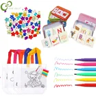 1 Набор пазлов, обучающая игрушка, раньше, сумки для граффити своими руками, алмазные игрушки, материалы для ручной росписи в детском саду WXK