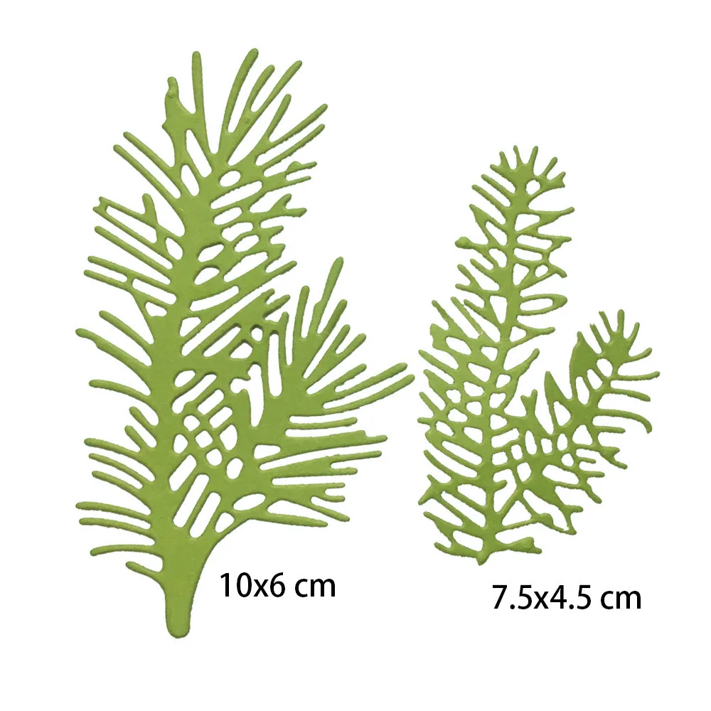 

2Pcs/Lot Christmas Tree Cutting Dies Template DIY Scrapbook Stencil Metal Cutting Dies Paper Cards Process Embossing Dies Cut