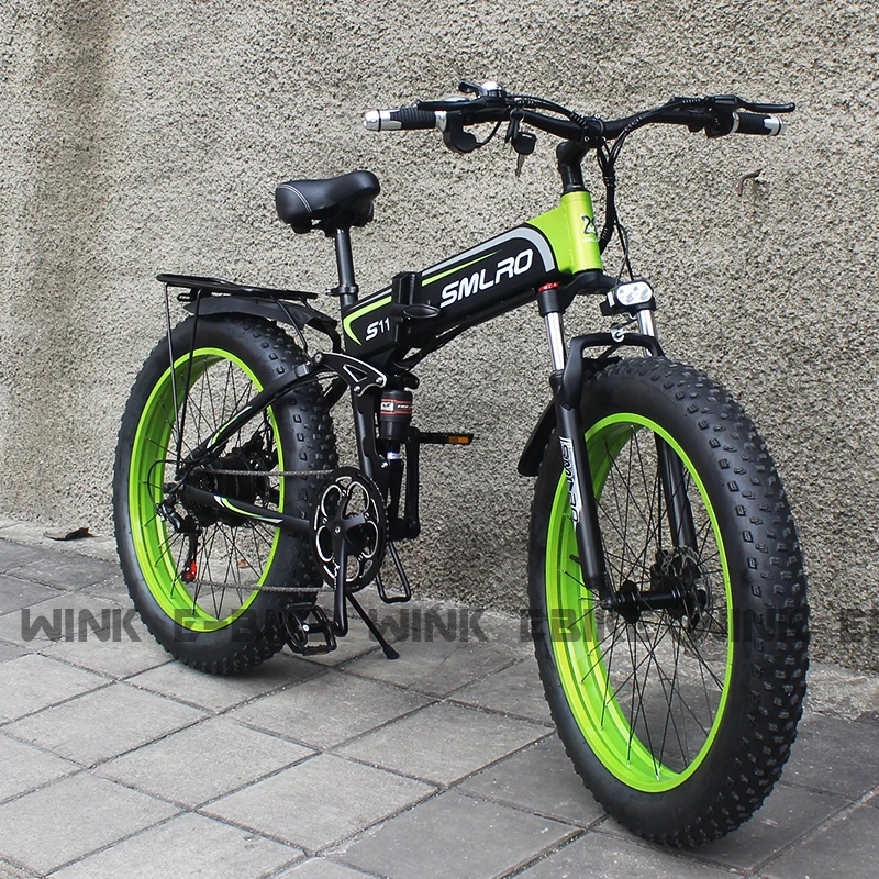 Billig Elektrische Fahrrad 1000W 48V 14Ah Batterie Schnee Berg Faltbare Elektrische Bike 26 Zoll 4,0 Fett Reifen Ebike Strand Bicicleta Eletrica