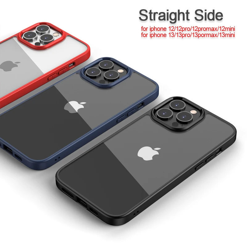 ITEUU Anti-knock Clear Case for iphone X XS Max XR 7 8 Plus SE Cases Transparent Back Cover Shell for iphone 13 12 Pro Max Mini