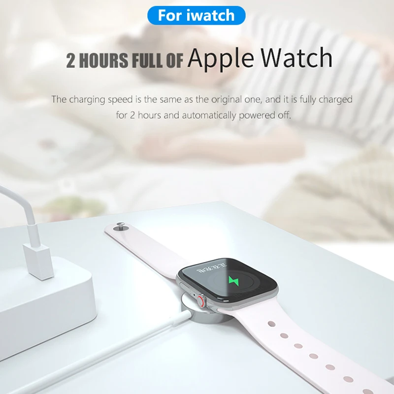 Зарядный кабель для Apple Watch 6 5 4 3 2 SE Магнитный адаптер зарядная док-станция с