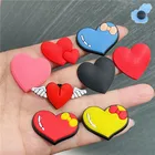 1 шт., садовые украшения для обуви в форме сердца