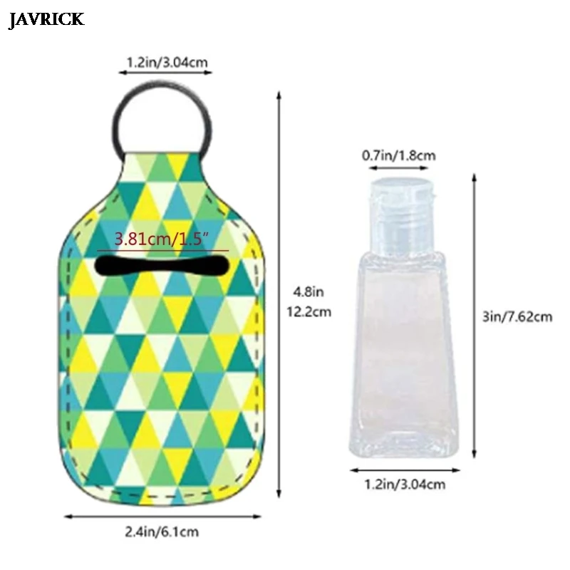 

4Pc Small Empty Travel Bottle Keychain Refillable Containers 30ML Flip Cap Reusable Bottle Hand Sanitizer Keyring Carrier Holder