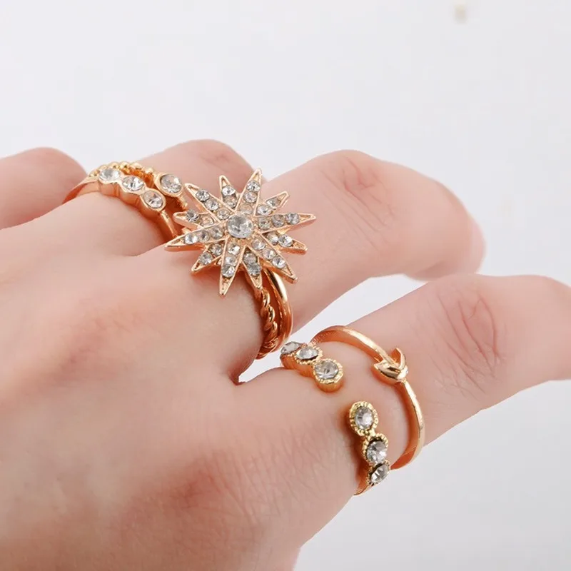 6 шт./лот модное уникальное кольцо новое ювелирное изделие элегантное стальное с