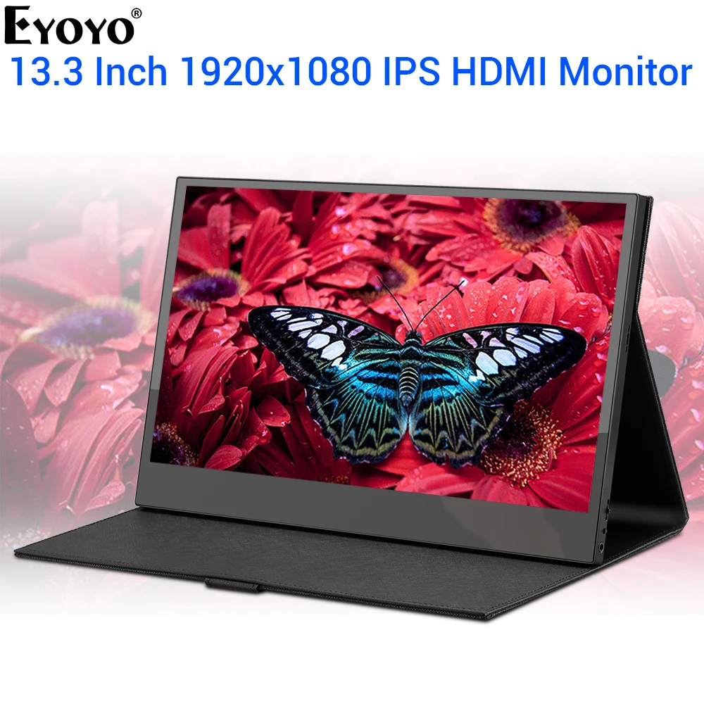 Eyoyo EM13 13 3 &quotПортативный ЖК экран IPS 1080P USB Type C HDMI игровой монитор для PS4 ноутбука