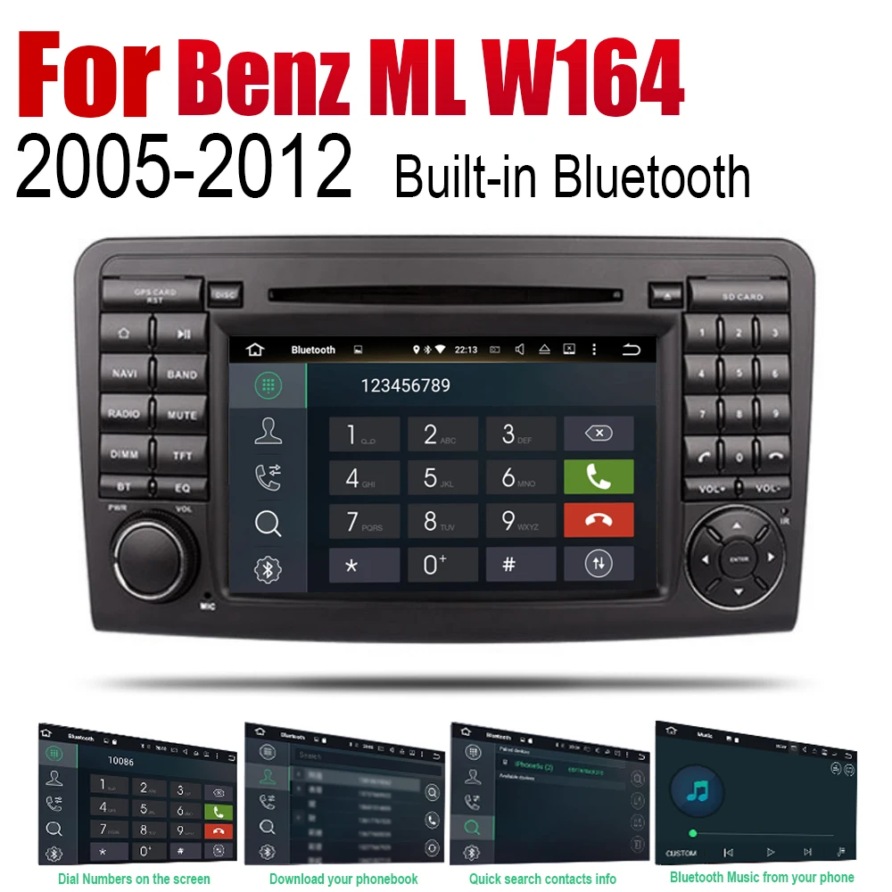 Для Mercedes Benz ML Class W164 2005 ~ 2012 NTG Авто DVD плеер GPS навигация автомобиля Android