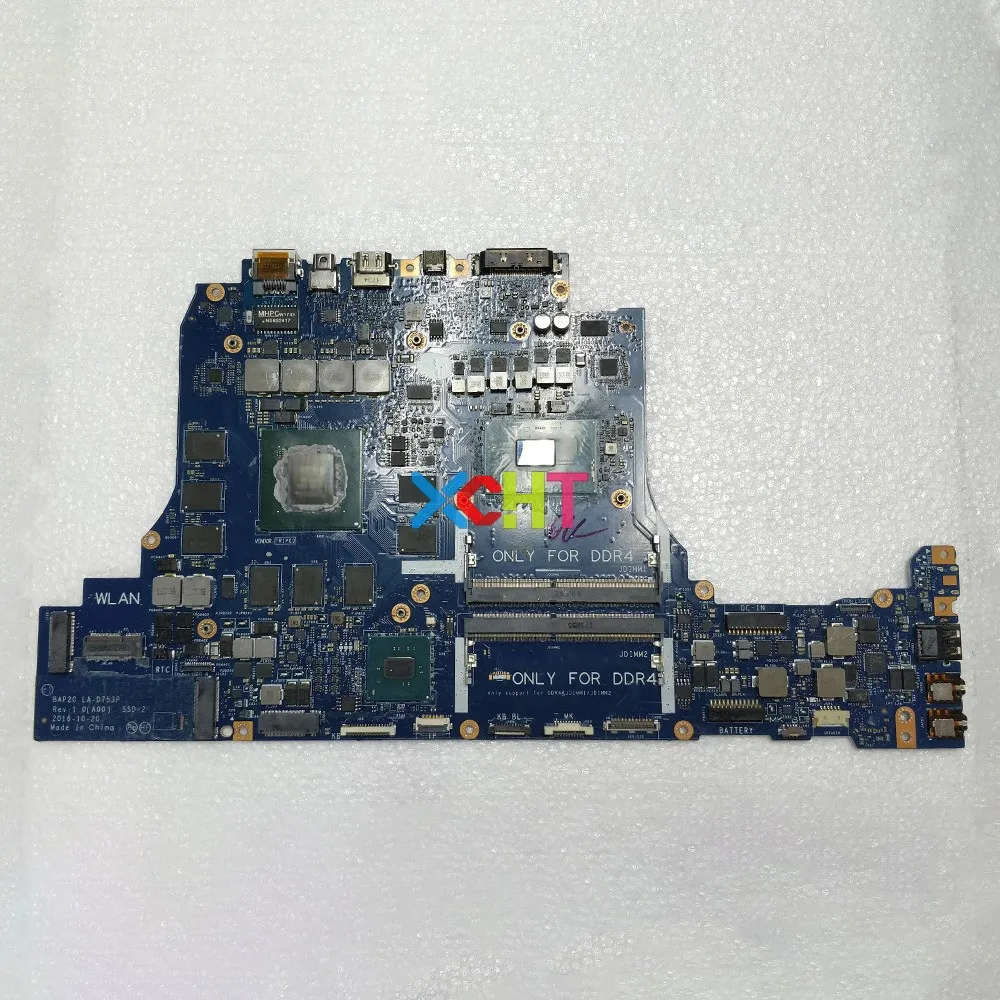 Материнская плата для ноутбука Dell Alienware 15 R3 17 R4 CN-0D91R7 0D91R7 D91R7 LA-D753P w i7-7820HK GTX1080/8 ГБ |